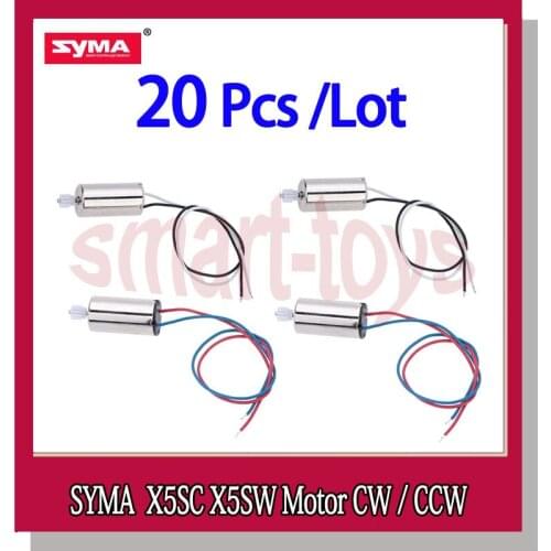 20Pcs Syma X5SC Motor for Syma X5SC X5SW X5HC X5HW X5S RC Drone Quadcopter Parts 10pcs CW and 10pcs CCW