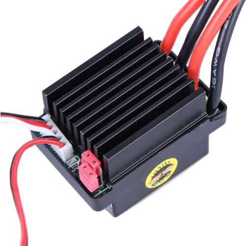 320A Brush ESC Electric Speed Controller with 5.6V/2A BEC Brake for 1/8 1/10 RC Truck Buggy Crawler Cars/ Boat Upgrades