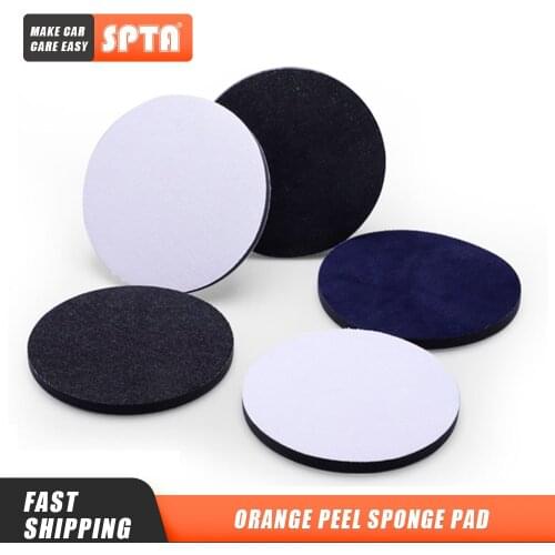 Bulk Sale) SPTA Car Orange-peel Removal Buffing Polishing Pad Denim Pads 1000/2000/3000 Grit 3" 5" 6" Denim Car Polishing Disc