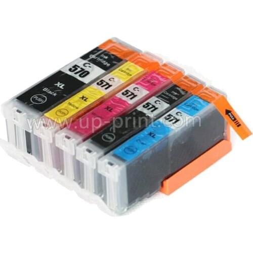 5PK PGI 570 CLI571 ink Cartridges For CANON PIXMA MG5750/MG5751/MG5752/MG5753/MG6850/MG6851/MG6852 MG6853 printer pgi-570
