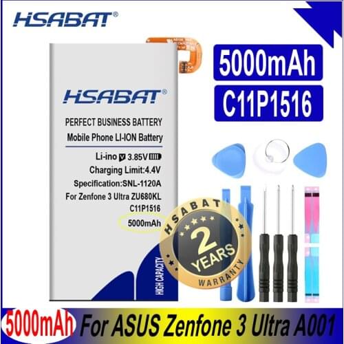 HSABAT C11P1516 5000mAh Top Capacity Battery for ASUS Zenfone 3 Ultra ZU680KL A001 6.8" Tablet 0B200-02060000 Batteries