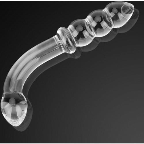 Butt Plug Anal Plug Vagina Stimulation Female Masturbation Glass Crystal Anal Dildo Bead Sex Products Sex Toys for Women