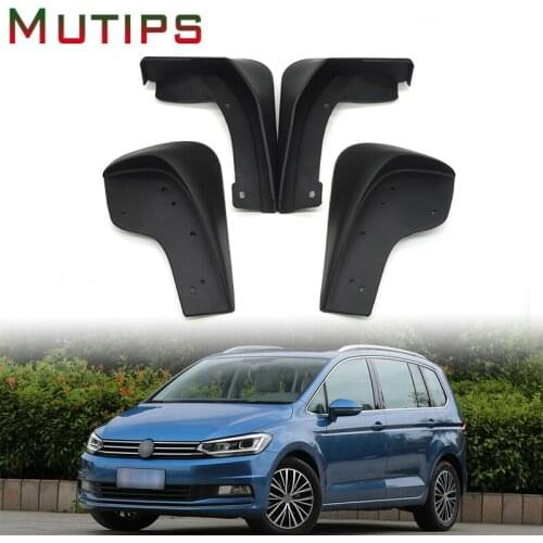 Mutips car front rear mudguard splash guards mud flaps accessories protector cover auto For Volkswagen VW Touran 2016 2017 2018