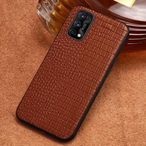 Genuine Leather Phone Case for Realme 7 Pro 5 6 8 Pro X2 Pro XT GT C3 X7 X50 Pro Cover For OPPO A9 Reno 5 4 Pro 2 Find X2 X3 Pro