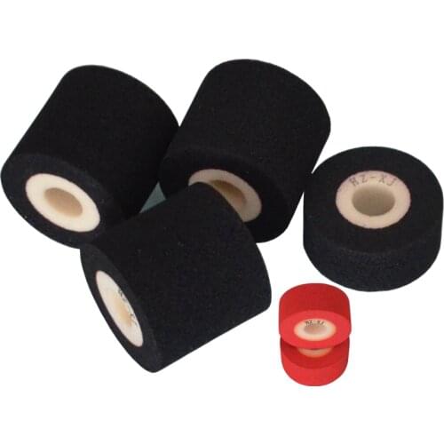 Black Diameter 36mm Height 32mm manual expiry date printing machine hot dry roller for friction machine