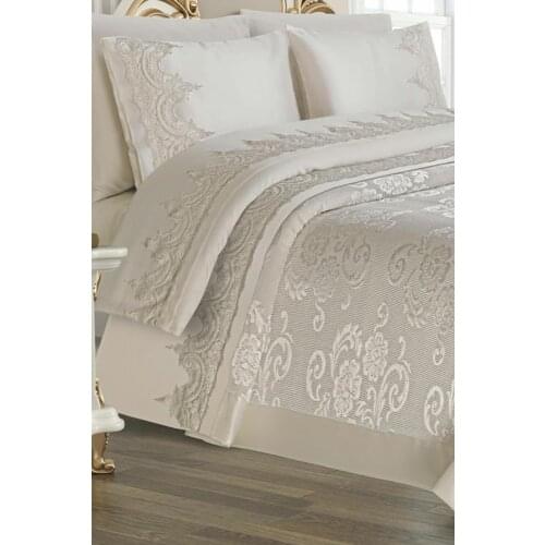 Çeyiz Diyarı Violet Pike Takımı 6 Parça Krem