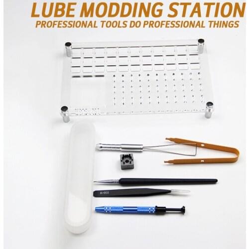 33 Lube Station Switch Tester Opener Acrylic DIY Cover Removal Platform Keycaps switch Puller For Custom Mechanical Keyboard