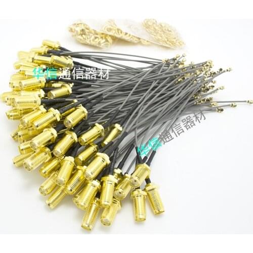 2PCS 10cm IPEX to SMA female adapter cable UF.L to SMA jumper coaxial cable for Quectel EP06-E EC25-AU EC25-AF pcie LTE module