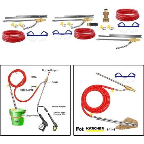 Pressure Washer Sandblasting Kits Wet 5000 PSI Quick Disconnect