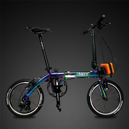 Litepro Outer 3 5 Speed Bicycle 412 14/16Inch Folding Bike Aluminun Alloy Mini Modification Colorful