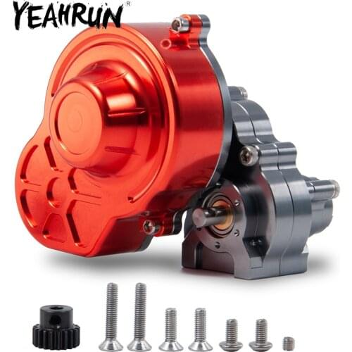 YEAHRUN Metal Reverse Transmission Gearbox for Axial SCX10 90027 SCX10 II 90046 WRAITH 1/10 RC Crawler Car Upgrade Parts