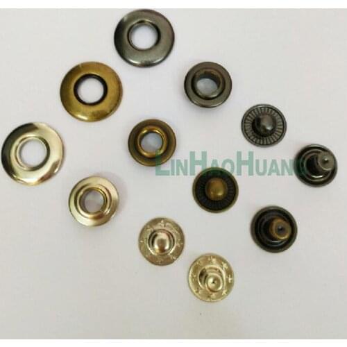 DIY60sets/lot 20mm 4 part brass metal button bubble snap button Italy snap fasteners free shipping black/nickle/Bronze and Tools