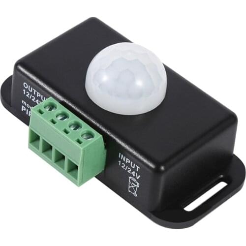 Mini PIR Motion Sensor Detector Switch For LED Strip Light Tape Infrared Detection DC12-24V Human Body Infrared Sensor Controlle