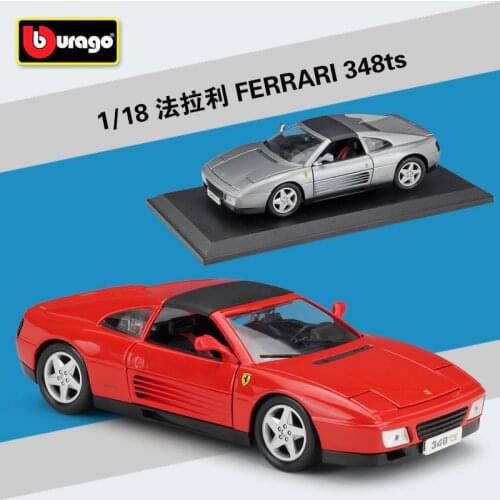 Bburago 1:18 Ferrari 348ts simulation alloy car model Collect gifts toy