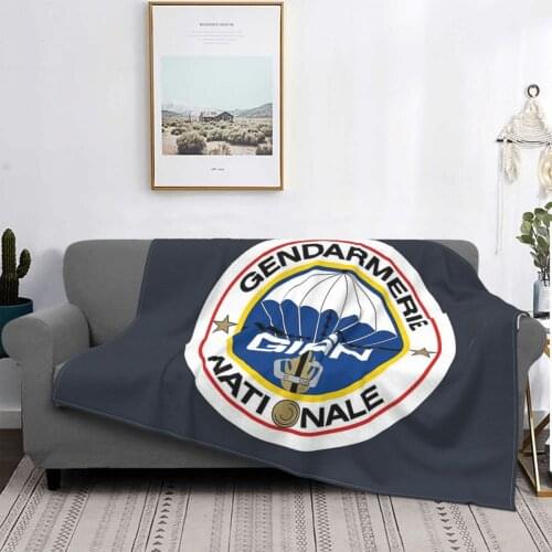 National Gendarmerie Intervention Group - Gign (France) Throw Blanket Sauna Bedspread Bedspreads Towel Beach