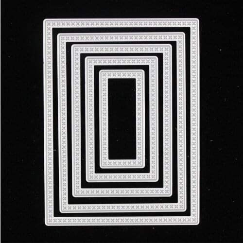 YPP CRAFT New Rectangle Metal Cutting Dies Stencils for DIY Scrapbooking Stamp/photo album Decorative Embossing DIY Paper Cards