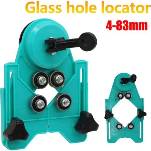 New Adjustable 4-83mm Diamond Drill Bit Tile Glass Hole Saw Core Bit Guide With Vacuum Base Sucker Tile Glass openings Locator