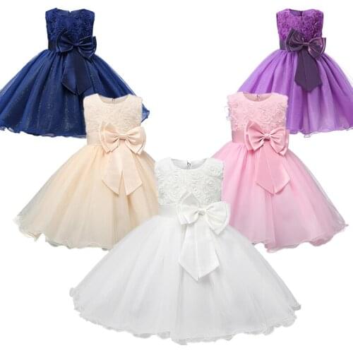 New Year Costume Princess Dress Christening Gown Newborn Baby Girl Clothes 0-2 Years Flower Girl Birthday Party tutu Clothing