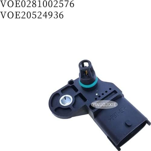 New 20524936 0281002576 0281002743 Excavator parts for EC140 210 240 290 intake air temperature sensor VOE20524936