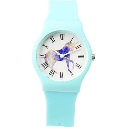 New mini Women Water Resistant sports Girls watch Casual Unicorn Watches Fashion Silicone Strap Quartz Mini Woman Jelly Watch