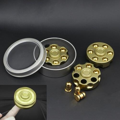 Fingertip gyro left wheel bomb high speed rotating metal Fidget Spinner adult decompression toy