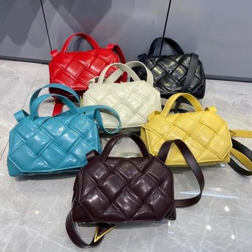 Handmade Weave Real Leather Women Bags Genuine Leather Handbags 2020 Autumn New Fashion Female Knit Shoulder Bag Cowhide Leather
