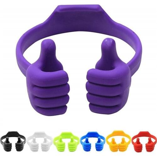 Thumbs-Up Cell Portable Phone Stand Holder Cradle Tablets Office Desktop For IPhone Samsung HuaweiSmartphone Mobile Universal