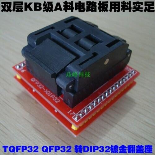 TQFP32 to DIP32 Programming Socket QFP32 LQFP32 IC Test Socket Conversion Socket