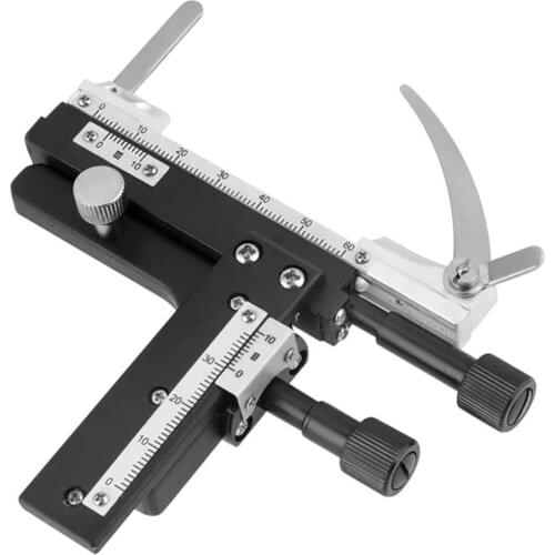 Microscope Attachable Mechanical X-Y Moveable Stage Caliper with Scale for Calipers