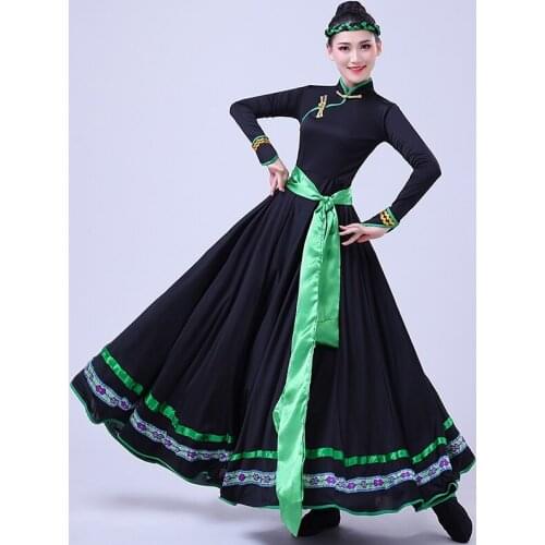 Mongolian Traditional Clothes National Dance Of China Mongolian Clothing Costume Ethnic Chinese Folk Dance Clothing TA2134
