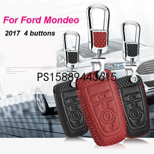 Smart Key Keyless Remote Entry Fob Case Cover with Key Chain For Ford mondeo
