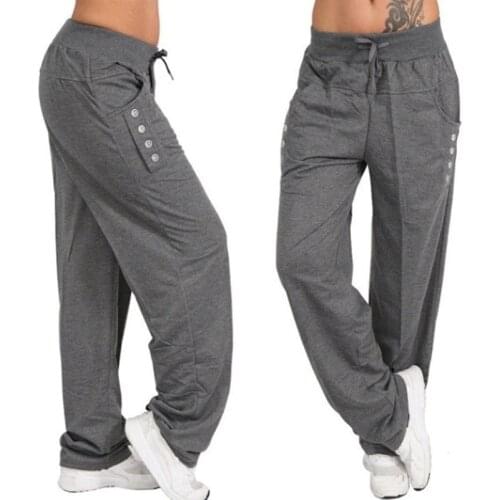 Womens Casual Pants Loose Baggy Sweatpants Sportswear Ladies Harem Trousers Long Pants Jogger Plus Size 5XL Home Pants