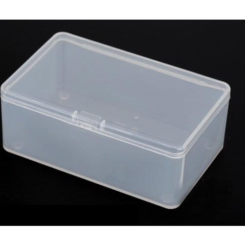 1PC Store Small Clear Plastic Transparent With Lid Storage Box Coin Collection Container Case High Quality