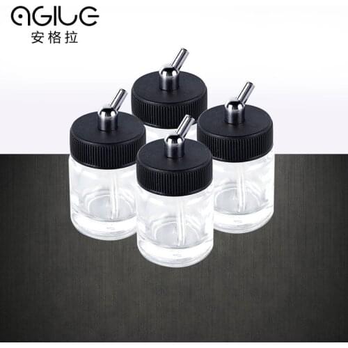 1pcs New Arrival Wholesale 22cc Airbrush Bottle Jar w/ Standard Suction Lid pump Spray Top
