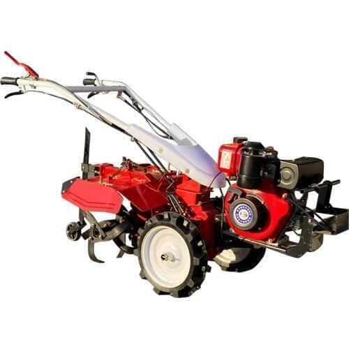 12hp diesel Multi-functional soil loose soil small trencher tillage machine agricultural machine weeding rotary tiller farmland