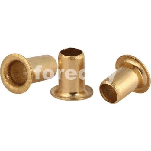 200PCS/Lot NEW HQ Brass Vias Rivet Nuts Through Hole Rivets Hollow Grommets M2.5 M3 1LOT=200PCS 2.5MM 3MM*AT110-120