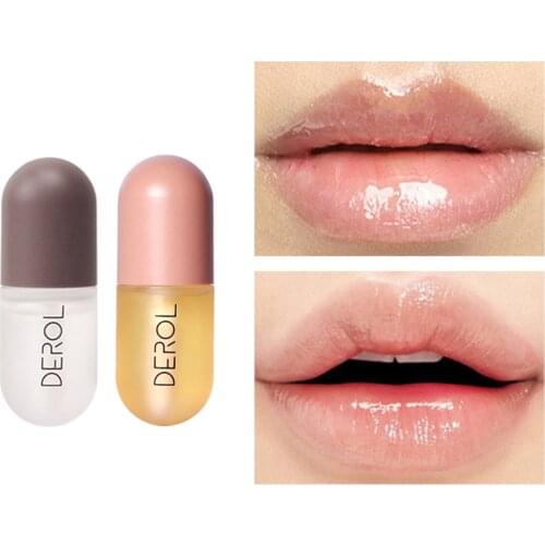 5.5ml Day Night Lip Plumper Oil Moisturizing Repairing Reduce Lip Fine Line Cosmetics Sexy Lip Plump Enhancer Makeup