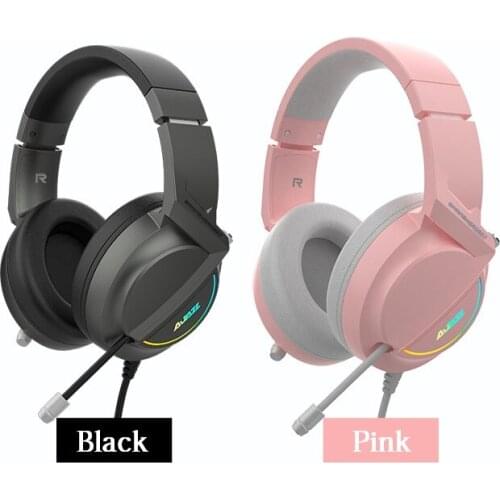 AJAZZ Gaming Headset Headphones 7.1 Sound with Microphone Light 360° Surround Sound Earphones For Gamers Desktop Notebook