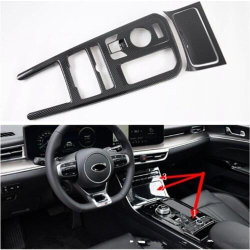 For KIA K5 2020 Car Gear Water Cup Holder Trim Cover Interior Chrome ABS Car Styling Moldings Decoration Auto Accessories