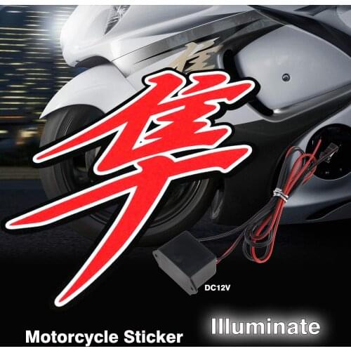For SUZUKI HAYABUSA GSXR1300 2008-2019 Motorcycle Light LED DIY Reflective EL Cold Light Sticker