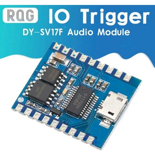 DY-SV17F Audio Module Mini MP3 Player IO Trigger USB Download Flash Voice Module