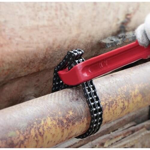 Chain Pipe Pliers Water Pipe Chain Wrench Water Heating Pipe Fittings Wrench Machine Filter Spanners High Carbon Steel Wrench