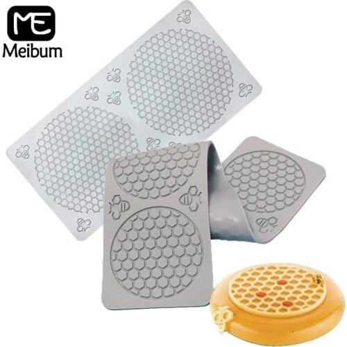 Round Honeycomb Silicone Cake Molds Bee Dessert Decorating Fondant Moulds Cupcake Pastry Baking Tools Kitchen Bakeware Set