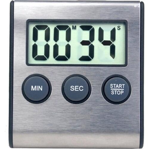 Kitchen Timer Digital Magnetic Digital Chronometer LCD Digital Screen Alarm Magnet Clock Cooking Count Up Countdown Stopwatch