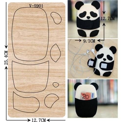 New panda wooden dies cutting dies for scrapbooking V-5901