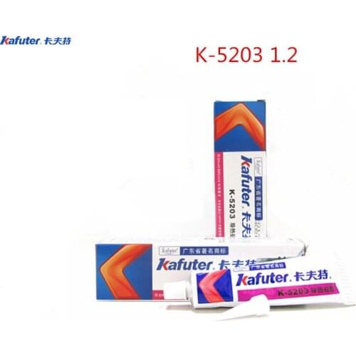 New 2pcs 80g Kafuter K-5203 Heatsink CPU Thermal Conductive Silicon Grease Paste Glue Adhesive LED Light Silicon Rubber Gel