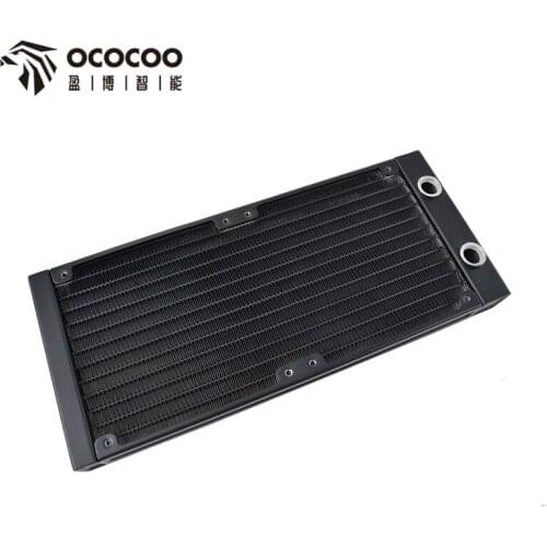 OCOCOO AS240-L Pure Aluminum Water Cooler Radiators 30mm Thickness Standard Water Cooling Radiators Suitable For 120mm Fans