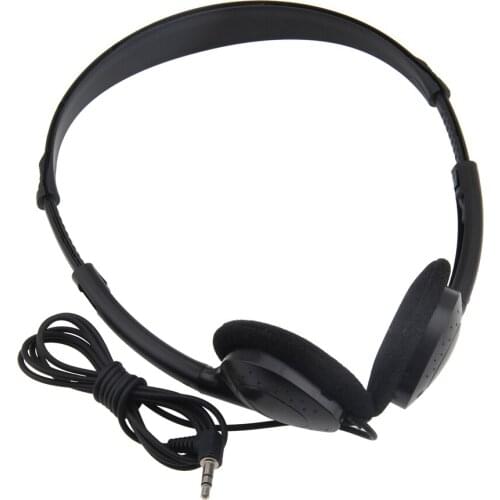 3.5mm Disposable Wired Headsets Headphones for School Museum Library For MP4 Mobile Phone 50pcs/lot