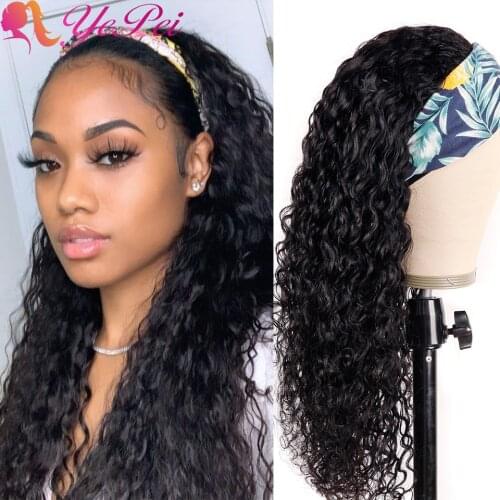 Headband Wig Human Hair Afro Kinky Curly Headband Full Wigs Remy Hair Glueless Half Wigs For Women 150% Density Lulalatoo Hair