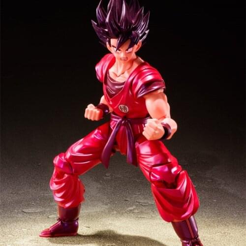 Bandai Dragon Ball Red Goku Figure Movable Special Effects Anime Limited Edition Childrens Gifts